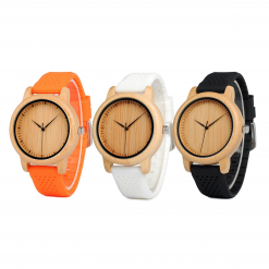 Acer – Silicone Strap Wooden Wood Watches