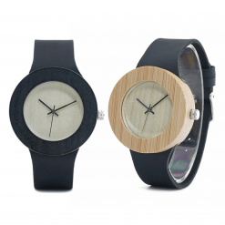 Sycamore – Leather Strap Bamboo Wood Wooden Watch